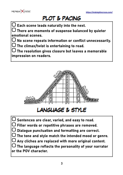 Novel Editing Checklist Preview 3